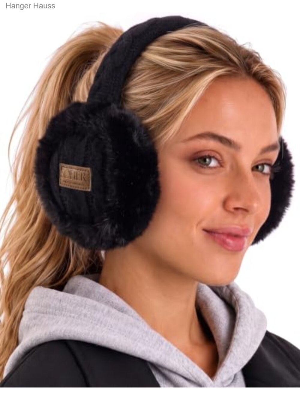 Foldable Faux Fur Winter Earmuffs Warm Fluffy Headband for Women
